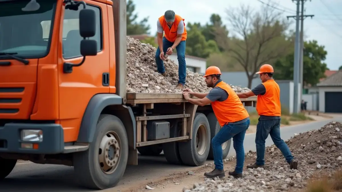 Our professional rubble removal team