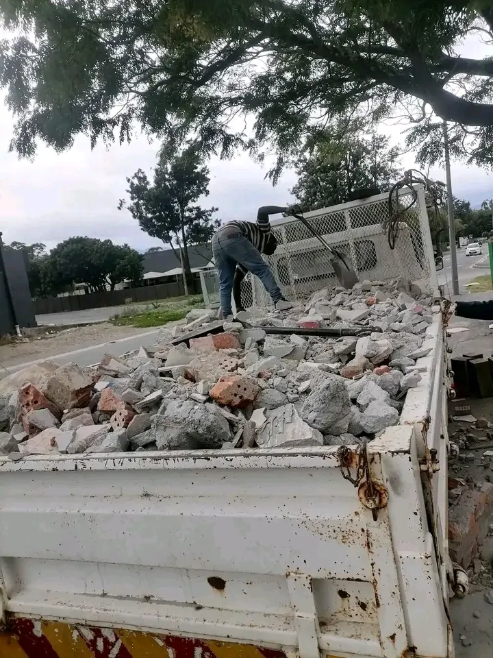 Rubble removal job in the Vaal Triangle — recent project 15